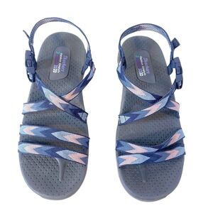 Skechers Reggae Slim Sandals Strappy Women's 9.5 Buckle Outdoor Lifestyle Buckle